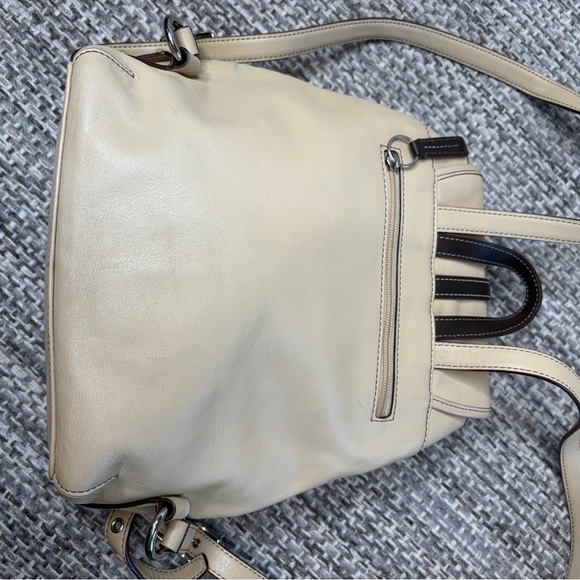 Vintage Coach Legacy Beige Leather Drawstring Backpack 9368 Classic Bag - Picture 4 of 15